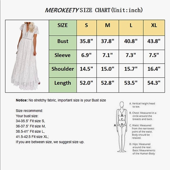 NWT V Neck Short Sleeve Floral Lace Maxi Dress - Picture 4 of 4